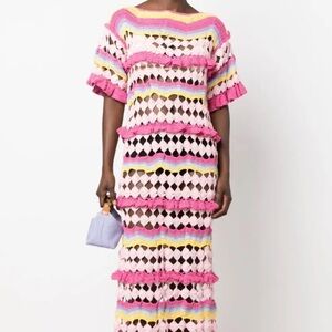 NWT Celia B Blenda crochet maxi dress - Women’s XS